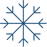 Snowflake icon for air conditioning service