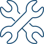 Wrenches icon for home service repairs